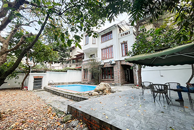 Charming house with outdoor swimming pool for rent in Tay Ho