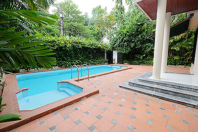 Charming Villa For Rent in Dang Thai Mai Tay Ho, Large Yard, Pool