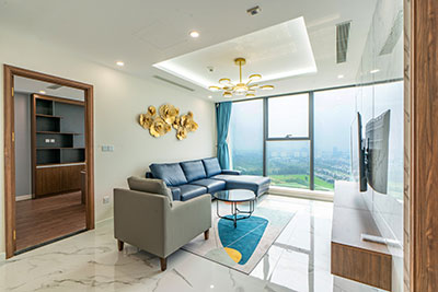 Sunshine City: View to Ciputra Golf Course from a 5-bedrooms duplex on high floor of S6