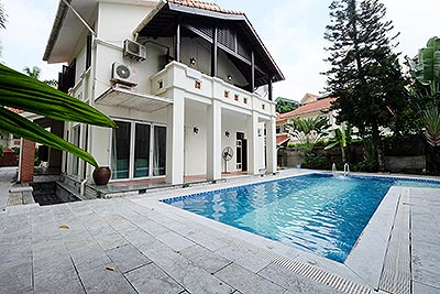 Diplomat's Villa in Dang Thai Mai, Large garden and out-door Pool