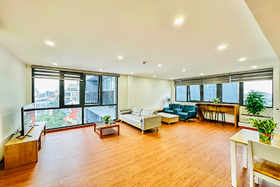 Rental modern 2-bedroom duplex apartment for rent in Tay Ho offers a contemporary living experience