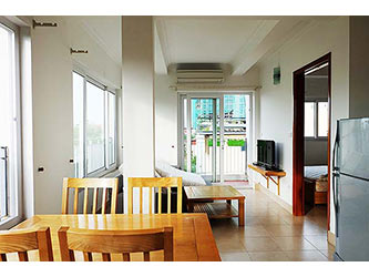 Affordable 01 BR serviced apartment to let at Tay Ho, bright and airy