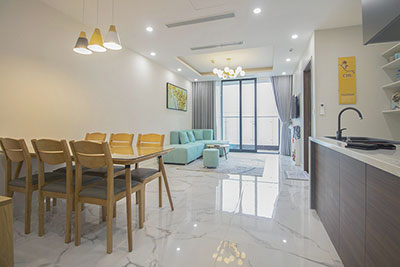 Cho thuê căn hộ 02 phòng ngủ đẹp, hiện đại view khu biệt thự tại tòa S6, Sunshine City