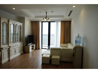 Beautiful 03BRs apartment for rent in Royal CIty, with beautiful view from balcony.