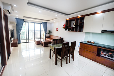 Căn hộ 2 phòng ngủ đầy đủ nội thất cho thuê tại Tây Hồ, Hà Nội.
