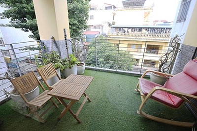 Beautiful 3-bedroom duplex apartment with balcony in Hai Ba Trung for rent