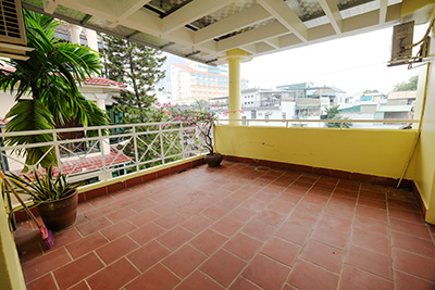 Beautiful house with front yard and large terrace on To Ngoc Van