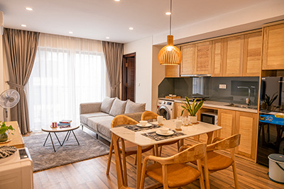 Cho thuê căn hộ 2 phòng ngủ full nội thất đẹp tại Ba Đình, gần Lotte