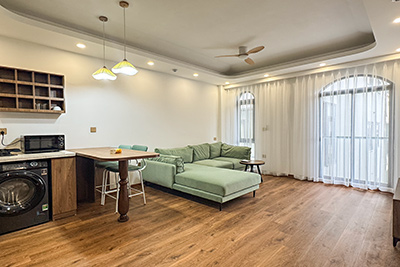 Brand new one-bedroom apartment for rent on Vu Mien street, quiet location