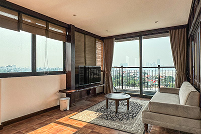 Brand new top-floor one-bedroom apartment for rent in Westlake, Tu Hoa street