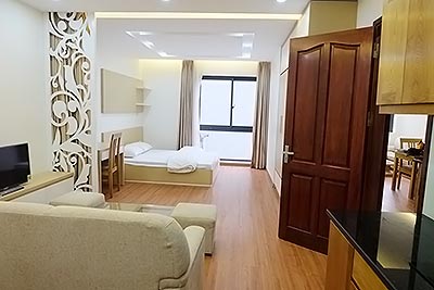 Brand-new studio serviced apartment for lease in Ba Dinh Dist
