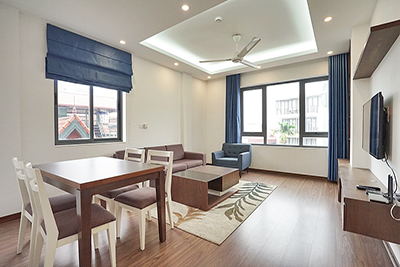 Bright 01BR apartment on To Ngoc Van str, Tay Ho, Hanoi with balcony