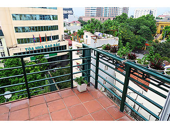 Bright and airy apartment with balcony for rent in Hoan Kiem
