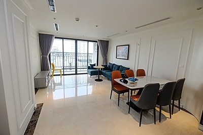 Bright cozy 2 bedroom apartment for rent in highrise tower 59 Xuan Dieu, Tay Ho