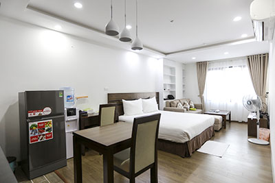 Bright studio apartment For Rent on Truong Cong Giai St, Cau Giay Hanoi