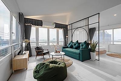 Căn hộ dịch vụ 01 phòng ngủ siêu đẹp, view Hồ Tây trên đường Tô Ngọc Vân