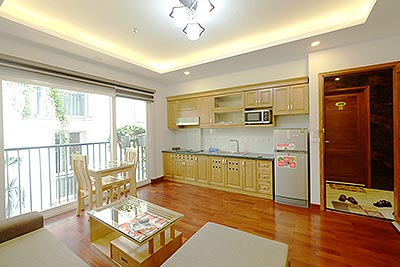 Bright and airy apartment with 01 separate bedroom in Ba Dinh, alley 535 Kim Ma