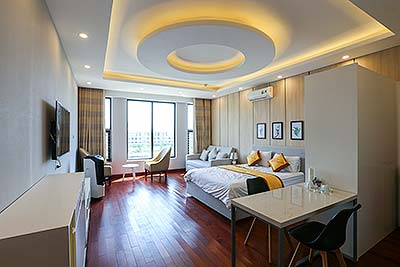 Căn hộ Studio, nội thất hiện đại tầm nhìn thoáng, gần công viên nước hồ Tây