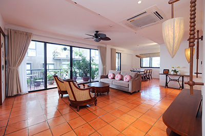 Charming 3-Bedroom Apartment with Lake View for Rent in Truc Bach