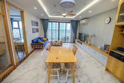  Cozy and bright 2-Bedroom Apartment for Rent with West Lake View, 59 Xuan Dieu