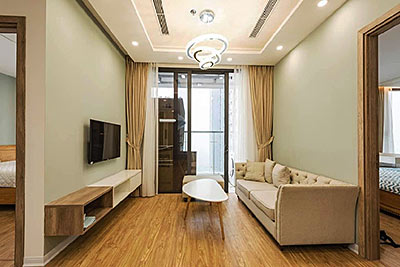 Cozy home feeling 02BRs apartment at Vinhomes Metropolis, balcony