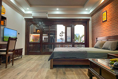 Cozy studio for rent in Hoang Hoa Tham, BaDinh