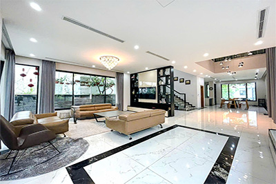 Cho Thuê Biệt Thự Đơn Lập Vinhomes Riverside: 360m², 4 Phòng Ngủ, View Sông, Đủ Đồ