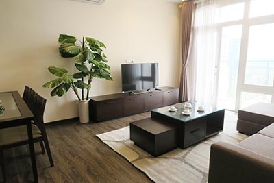 Bright 02BRs serviced apartment for rent at DMC Tower with balcony