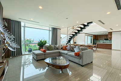 Elegant 300m2 Duplex For rent:  Spectacular Lake Views in To Ngoc Van, Tay Ho