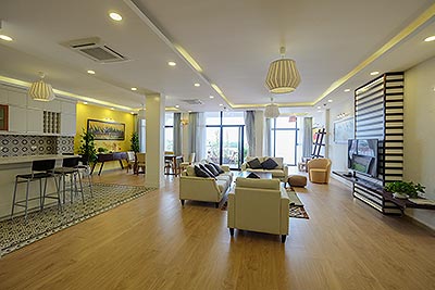 Elegant interior 4-bedroom apartment with balcony on To Ngoc Van