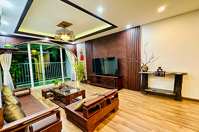 For Rent: 2-Bedroom Apartment with Eastern Style in Hanoi Diplomatic Corps Urban Area