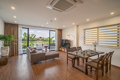 For Rent: West Lake View 2-Bedroom 120m² Apartment on Vu Mien, 5th Floor