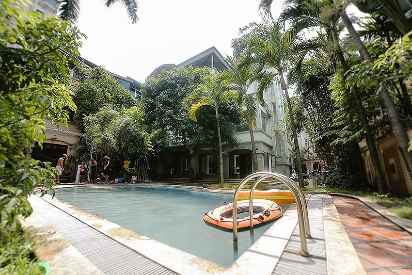 French style swimming pool and garden 06BRs villa in Ba Dinh District 3