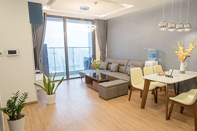 Hanoi City view 2 bedroom apartment, high floor at Vinhomes Metropolis building