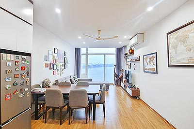 Cho thuê căn hộ 110m2, 02 phòng ngủ, hiện đại, view Hồ Tây tại Phố Vũ Miên, Tây Hồ