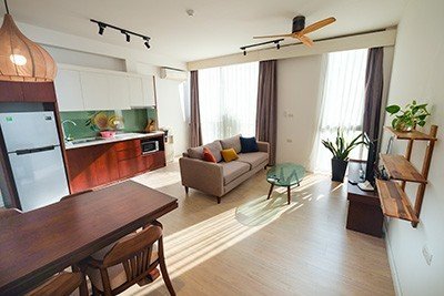 High floor apartment for rent near Lotte Ba Dinh