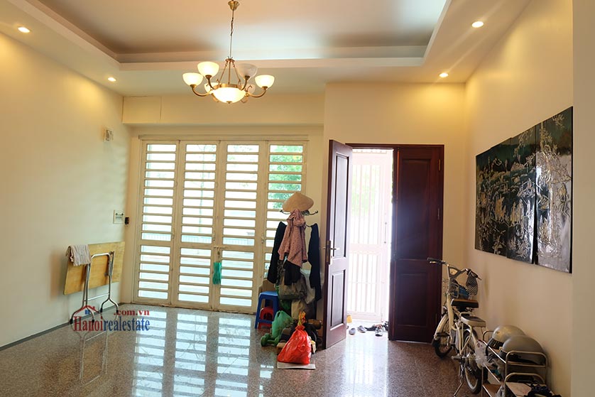 Lake front 04BRs house for rent at Nguyen Dinh Thi St, Ba Dinh District 2