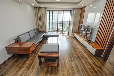 Lake view 111m2 Apartment for Rent DLe Roi Soleil, Xuan Dieu, Tay Ho