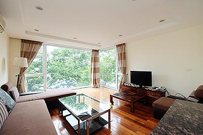 Lake view 2 bedroom apartment to rent in Yen Phu village, nearby Hanoi Club