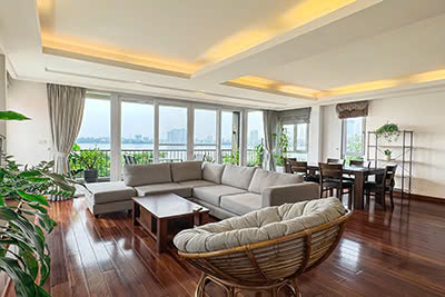 Lake View 3-Bedroom Apartment for Rent on Quang Khanh Street, Tay Ho