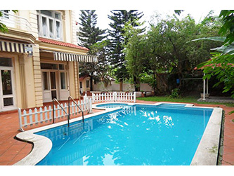 Large garden, out-door Pool Villa with spacious Living room in Tay Ho