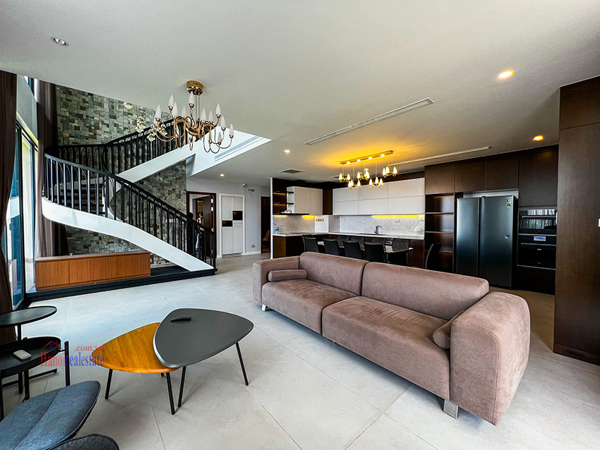 Luxurious 3-bedroom duplex penthouse at Ngoai Giao Doan, open view 2