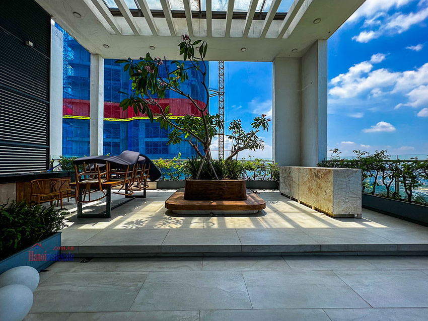 Luxurious 3-bedroom duplex penthouse at Ngoai Giao Doan, open view 9