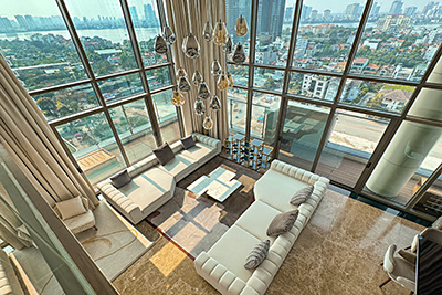 Luxurious Duplex Penthouse for Rent at Oakwood Residence Hanoi – Stunning West Lake Views