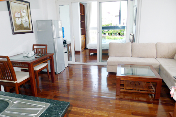 Luxury Apartment beside Truc Bach Lake for rent, modern style furnished