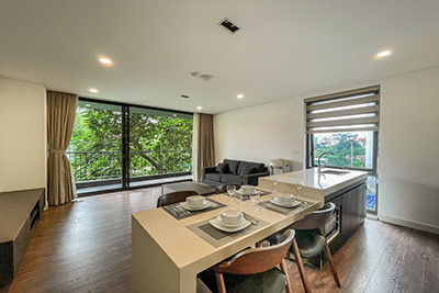Modern 1-bedroom apartment with balcony on To Ngoc Van for rent