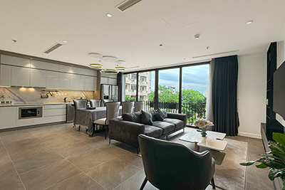 Modern 2 bedroom apartment for rent in quiet lane, Tay Ho, Hanoi