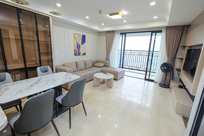 Căn hộ 2PN hiện đại cho thuê tại 59 Xuân Diệu. View cao, ban công thoáng