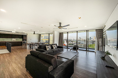 Modern 3 bedroom duplex Penthouse with lake view on To Ngoc Van