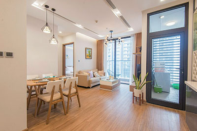Cho thuê căn hộ một phòng ngủ hiện đại, tầng cao,  tại tòa M1 Vinhome Metropolis